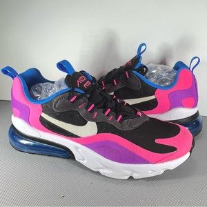 NIKE AIR MAX 270 REACT GS Hyper Pink / Vivid Purple BQ0101 001 Size 7Y